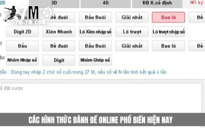 Các hình thức đánh đề online phổ biến hiện nay